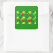 Frohe Weihnachts-Umschlag Aufkleber (Tasche)