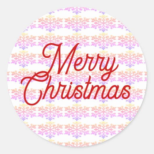 Frohe Weihnachts-Umschlag Aufkleber (Vorderseite)
