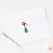 Frohe Weihnachts-Umschlag Aufkleber oder Aufkleber (Umschlag)