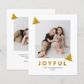 Frohe Weihnachts- und Fotogrußkarte (Vorne/Hinten)