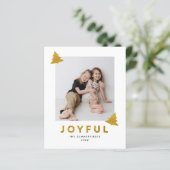 Frohe Weihnachts- und Fotogrußkarte (Stehend Vorderseite)