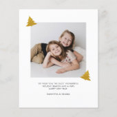 Frohe Weihnachts- und Fotogrußkarte (Rückseite)