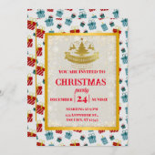 Frohe Weihnachts- und Neujahrsgeschenkmuster Einladung (Vorne/Hinten)