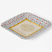 Frohe Weihnachts- und Neujahrsgeschenkmuster Pappteller (Gewinkelt)