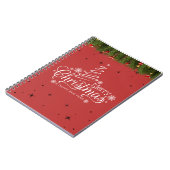 Frohe Weihnachts- und Neujahrsgrube-Foto-Notebook Notizblock (Linke Seite)