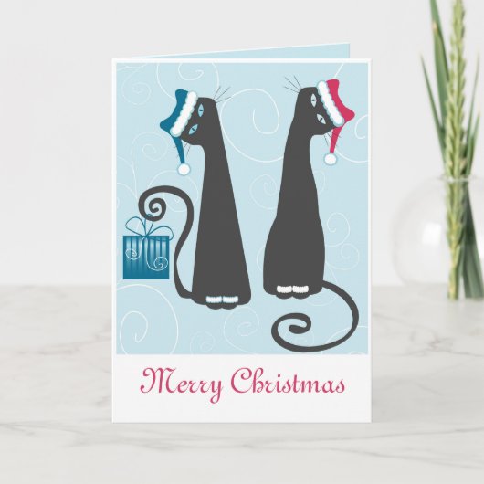 Frohe Weihnachts- und Neujahrskarte Feiertagskarte (Vorderseite)