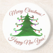 Frohe Weihnachts-Untersetzer Getränkeuntersetzer (Vorne)