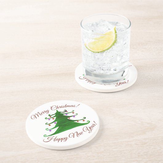 Frohe Weihnachts-Untersetzer Getränkeuntersetzer (Seite)