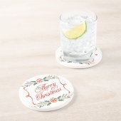 Frohe Weihnachts-Untersetzer Getränkeuntersetzer (Seite)