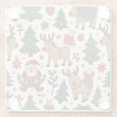 Frohe Weihnachts-Untersetzer Glasuntersetzer (Rückseite)