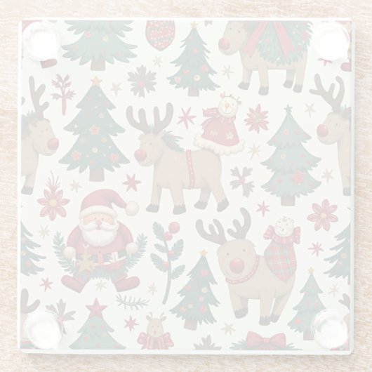 Frohe Weihnachts-Untersetzer Glasuntersetzer (Rückseite)