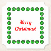 Frohe Weihnachts-Untersetzer Untersetzer (Vorderseite)