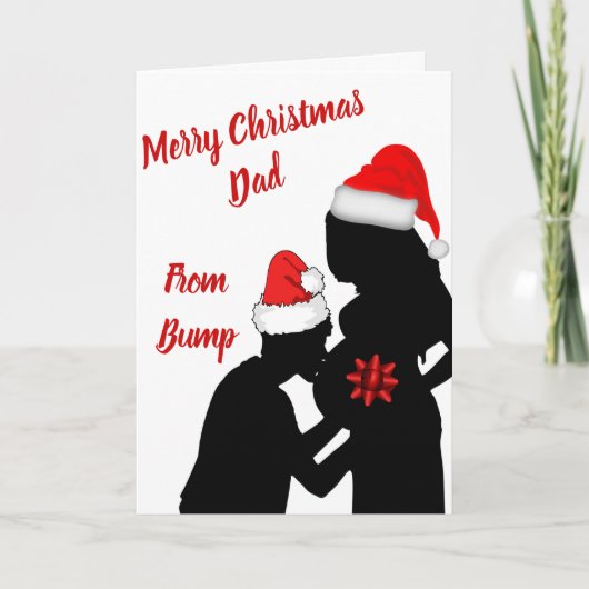 Frohe Weihnachts-Vater aus dem Sturm Karte (Vorderseite)