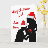 Frohe Weihnachts-Vater aus dem Sturm Karte (Gelbe Blume)