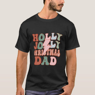 Frohe Weihnachts-Vater Daddy Retro Xmas Party Fami T-Shirt