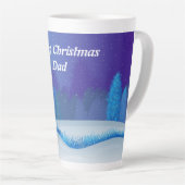 Frohe Weihnachts-Vater Latte Tasse (Rechte Ecke)