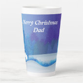 Frohe Weihnachts-Vater Latte Tasse (Vorderseite)