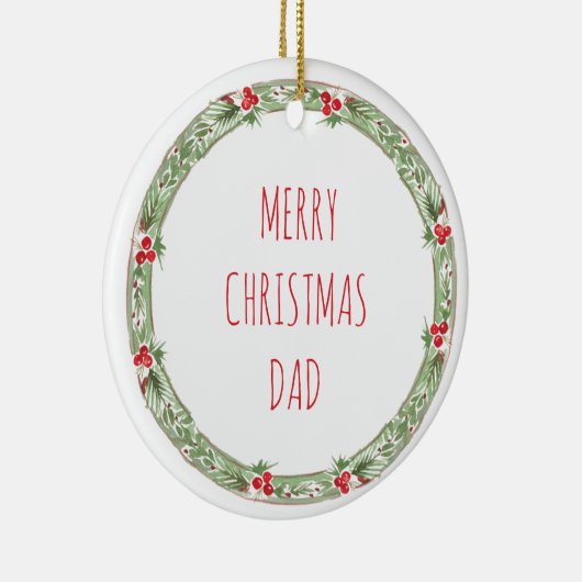 Frohe Weihnachts-Vater Liebe Kinder zum Jahr des F Keramik Ornament (Rechts)