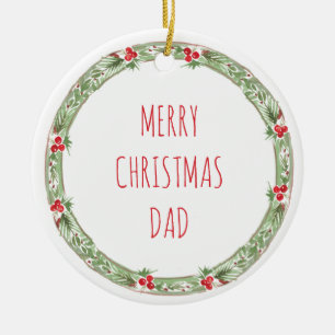 Frohe Weihnachts-Vater Liebe Kinder zum Jahr des F Keramik Ornament