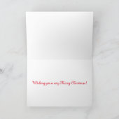 Frohe Weihnachts-Village-Grußkarte Feiertagskarte (Innenseite)