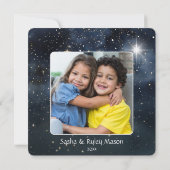 Frohe Weihnachts Vintag Village Familienname Karte (Rückseite)