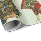 Frohe Weihnachts Vintage Collage mit dem Weihnacht Geschenkpapier (Rolleneckpunkt)