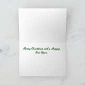 Frohe Weihnachts-Vintage Flugzeugkarte Feiertagskarte (Innenseite)