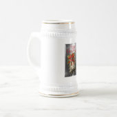 Frohe Weihnachts-Vintage Weihnachts-Bell Design Bierglas (Vorderseite Links)