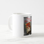 Frohe Weihnachts-Vintage Weihnachts-Bell Design Kaffeetasse (Vorderseite Links)