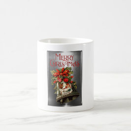 Frohe Weihnachts-Vintage Weihnachts-Bell Design Kaffeetasse