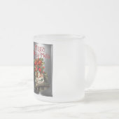 Frohe Weihnachts-Vintage Weihnachts-Bell Design Mattglastasse (VorderseiteRechts)