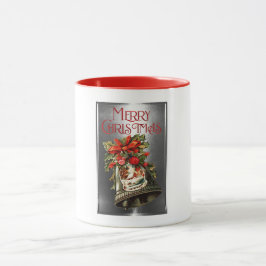 Frohe Weihnachts-Vintage Weihnachts-Bell Design Tasse