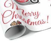 Frohe Weihnachts Vintager LKW mit Spielzeug Geschenkpapier (Rolleneckpunkt)