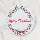 Frohe Weihnachts-Vorzugstriche Geschenkanhänger (Rückseite)