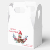 Frohe Weihnachts Wasserfarbengenom Geschenkschachtel (Geöffnet)