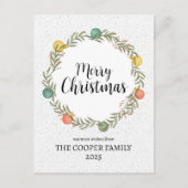 Frohe Weihnachts Weihnachts-Feiertag Postkarte (Vorderseite)