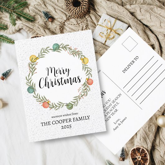 Frohe Weihnachts Weihnachts-Feiertag Postkarte