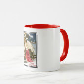 Frohe Weihnachts Weihnachts Weihnachtsangel Design Tasse (VorderseiteRechts)