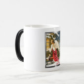 Frohe Weihnachts Weihnachts Weihnachtsangel Design Verwandlungstasse (Vorderseite Links)