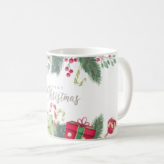 Frohe Weihnachts Weihnachts-Weihnachtsgeschenk-Wei Kaffeetasse (VorderseiteRechts)