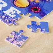 Frohe Weihnachts Weihnachtsbaum - Ihr Name Puzzle (Seite)