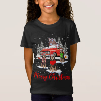 Frohe Weihnachts-Weihnachtsfeier mit Rot T-Shirt