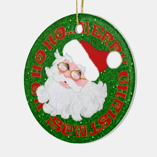 Frohe Weihnachts-Weihnachtsfeier Runde ORNAMENT (Links)