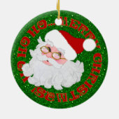 Frohe Weihnachts-Weihnachtsfeier Runde ORNAMENT (Hinten)