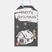 Frohe Weihnachts-Weihnachtsgeschenk-Tag Geschenkanhänger (Vorderseite)