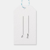 Frohe Weihnachts-Weihnachtsgeschenk-Tag Geschenkanhänger (Rückseite)