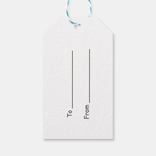 Frohe Weihnachts-Weihnachtsgeschenk-Tag Geschenkanhänger (Rückseite)