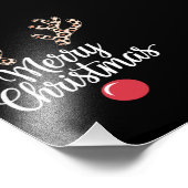 Frohe Weihnachts-Weihnachtsgeschenke für Reindeer Fotodruck (Ecke)