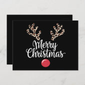 Frohe Weihnachts-Weihnachtsgeschenke für Reindeer Postkarte (Vorne/Hinten)