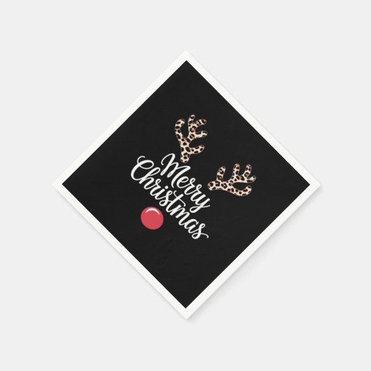 Frohe Weihnachts-Weihnachtsgeschenke für Reindeer Serviette (Ecke)